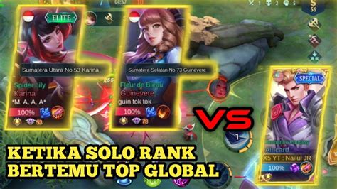 MAIN SOLO RANK MALAH BERTEMU TOP GLOBAL SUMATRA AUTO BANTAI YouTube