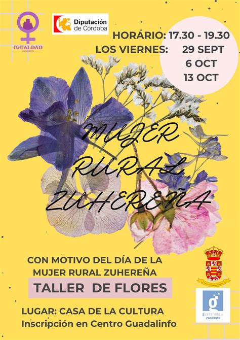 Taller De Flores Ayuntamiento De Zuheros