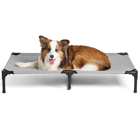 EHEYCIGA Elevated Dog Cot Beds for Large Dogs, Raised Outdoor Dog Bed