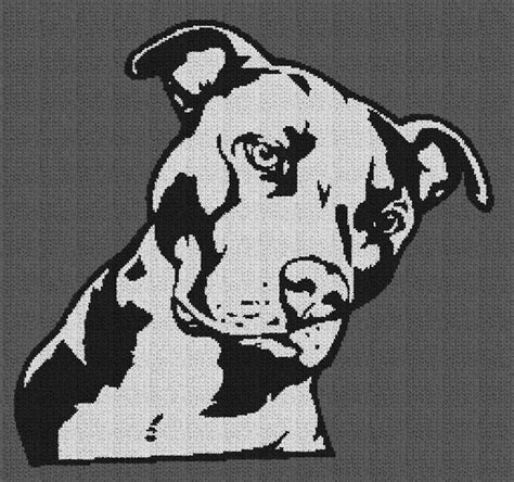 Pitbull Single Crochet Written Graphghan Pattern 01 249×233