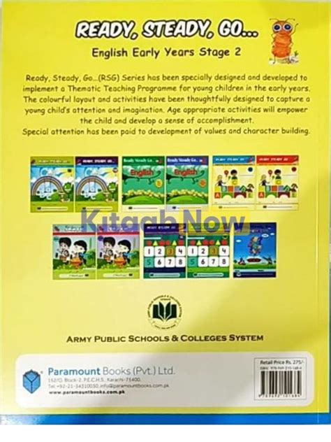 Ready Steady Go English Early Years Textbook And Practice Book Stage 2 1st Term Apsacs Edition