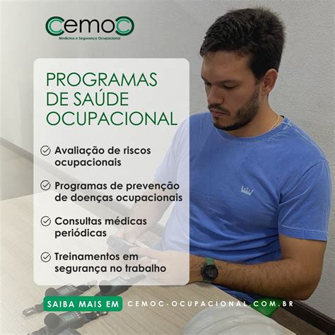 Cemoc Policlínica E Medicina Ocupacional Ltda - Conheça os programas de saúde ocupacional do CEMOC e veja como podemos ...