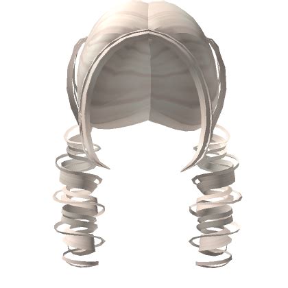 Platinum Blonde Exotic Curly Pigtails Roblox Item Rolimon S