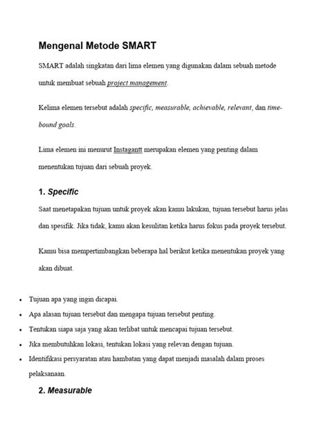 mengenal metode smart