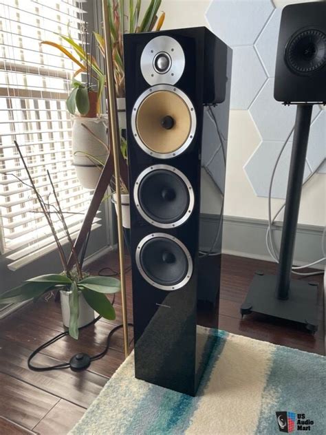 B W Bowers Wilkins Cm Floorstanding Speakers Gloss Black Pair