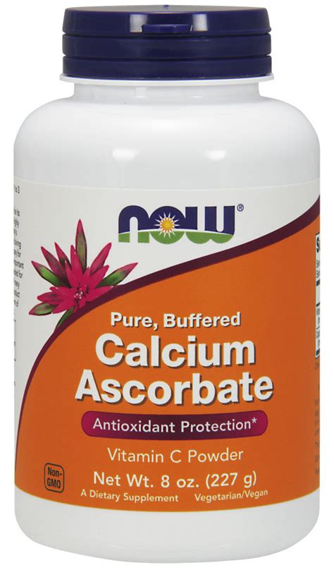 NOW Foods Calcium Ascorbate, Pure Buffered Powder - 227 grams ...