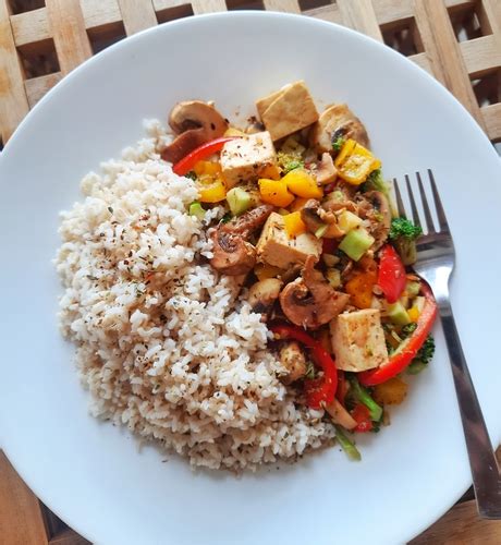 How To Make Stir fried Tofu w/veggies and brown rice | Recipe