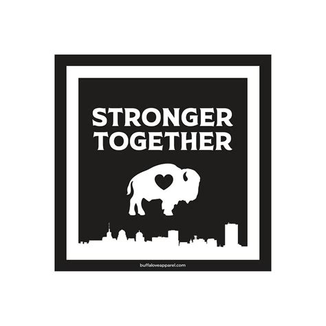 Stronger Together Sticker Buffaloveapparel