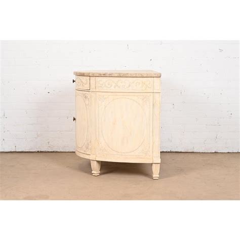 Drexel Heritage Italian Neoclassical Demilune Cabinet Chairish