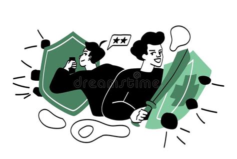 people  shields protecting stock vector illustration  safe