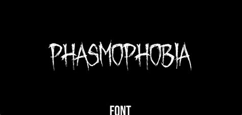 Phasmophobia Font Graphic Pie