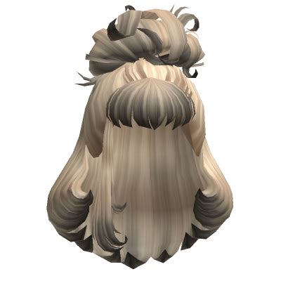 Rebellious Half Up Bun Hair Blonde Black Ombre Roblox