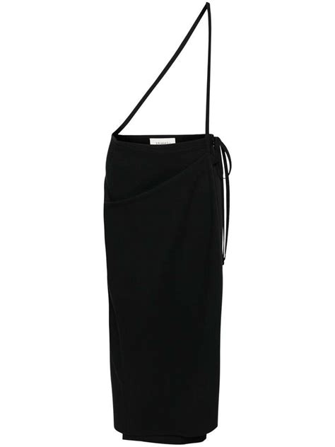 Buy Lemaire Long Wrap Skirt Black At 33 Off Editorialist