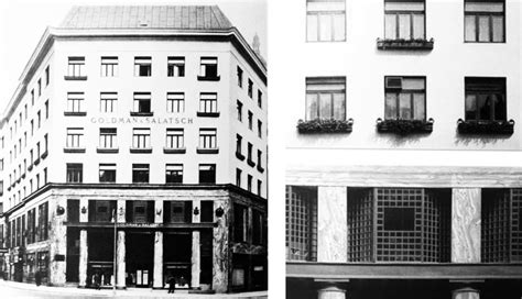 Main façade of Adolf Loos Goldman Salatsch building Images Behance