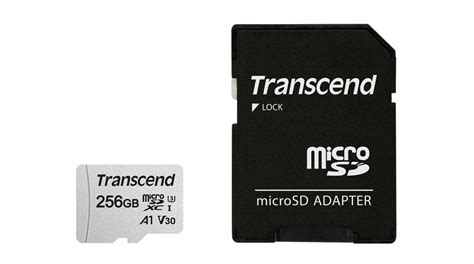TS256GUSD300S-A | Transcend Memory Card, microSD, 256GB, 100MB/s, 40MB ...