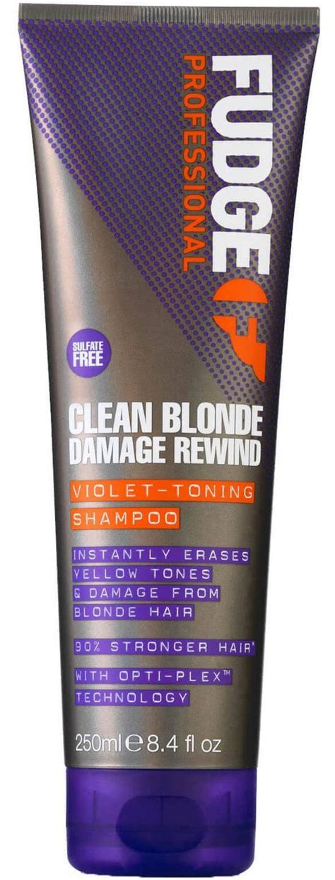 Fudge Professional Clean Blonde Damage Rewind Violet Toning Shampoo