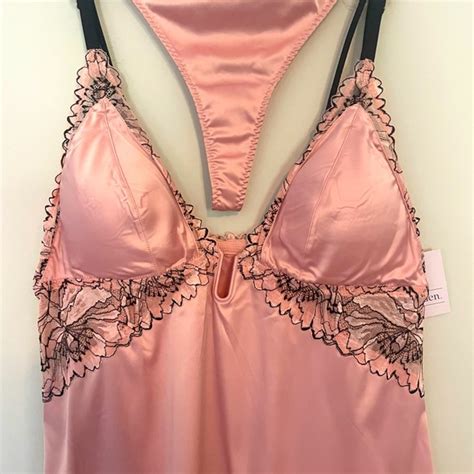 Auden Intimates Sleepwear Sexy Silk Satin Lingerie Nightgown Set Nwt Poshmark