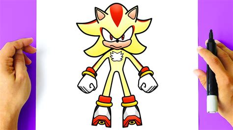 Como Desenhar O Super Shadow - Como DESENHAR o SUPER SHADOW - Como DIBUJAR a SUPER SHADOW - How to ...