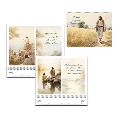 2024 Bibelvers Wandkalender 2024 Glaube Jesus Monatsplaner 2024