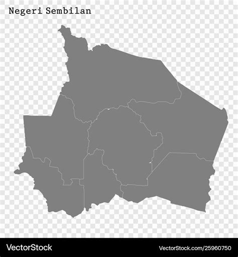 map  negeri sembilan malaysia royalty  vector image