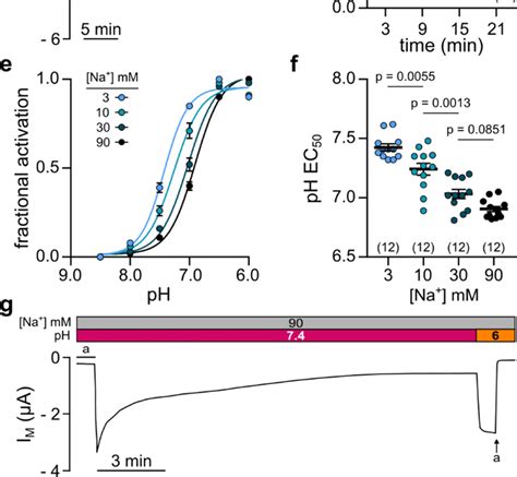 Acidic PH Elicits A Reversible Consistent And Na Dependent