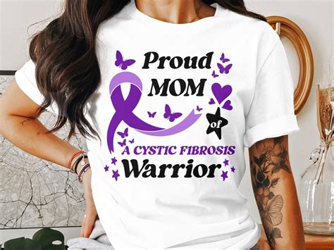 Cystic Fibrosis Awareness Svg Png Proud Mom Of A Cystic Fibrosis