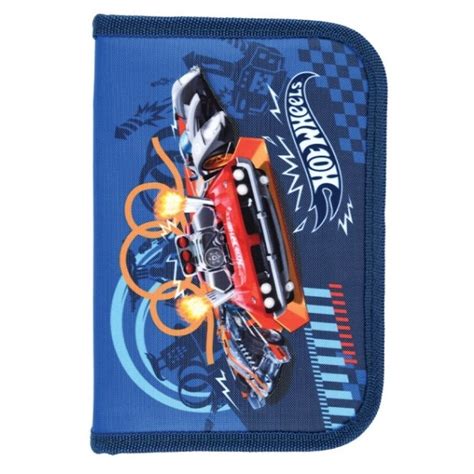 Hot Wheels kihajtható tolltartó Challenge Gyerekajándék