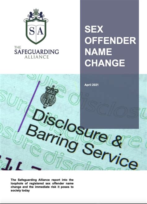 Research Sex Offender Name Change The Safeguarding Alliance