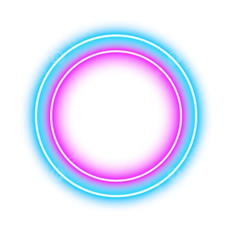 Neon Circle Multi Color Neon Circle Multi Color Neon Neon Effect PNG