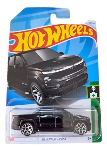 Mattel Hot Wheels Silverado Ev Rst Negro Mercadolibre