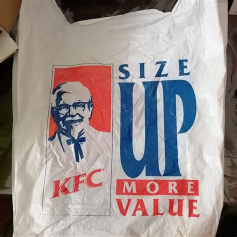 Vintage Kfc Plastic Bag Hobbies And Toys Collectibles And Memorabilia