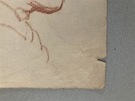 Very Nice Drawing Antique Nude Pencil Paper Naked Woman Erotic