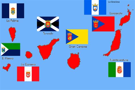 I redesign all the flags of Canary Island Rediseño de todas las