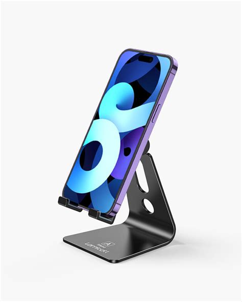 Lamicall Adjustable Cell Phone Stand Aluminum Desktop Phone Dock Hold