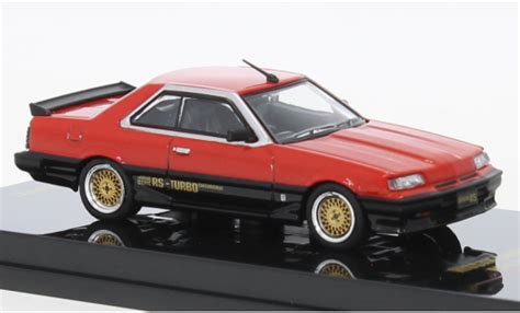 Miniature Nissan Skyline 1 64 INNO64 2000 RS X Turbo DR30 Rouge Noire