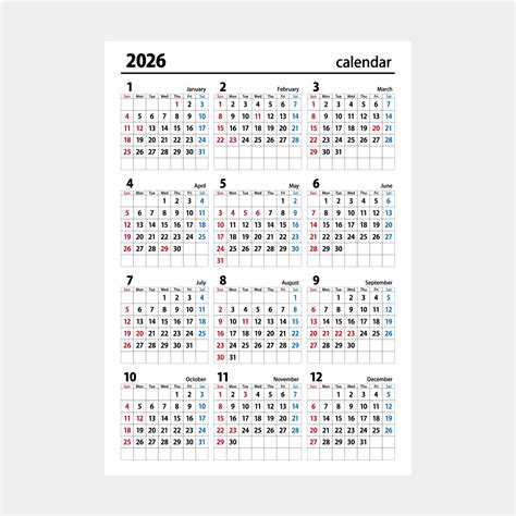 mushroom yawn  calendar  poster