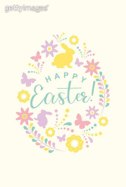 Vector Background With Easter Illustrations For Banners Cards Flyers