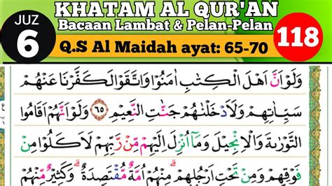 Belajar Mengaji Quran Cara Mudah Lancar Membaca Alquran Pelan Pelan Qs Al Maidah Ayat 65 70