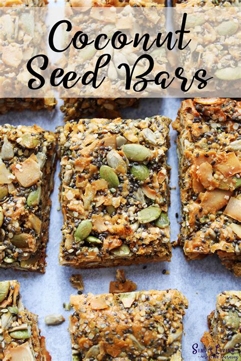 Coconut Seed Bars - Simple Living. Creative Learning