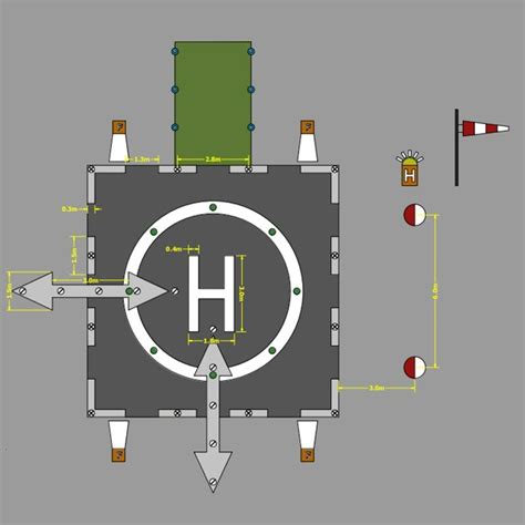 Heliport Markings