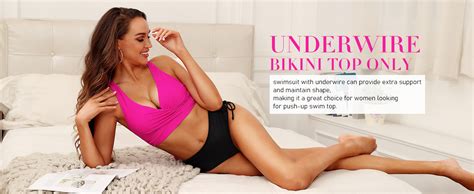 Amazon Firpearl Women Underwire Full Coverage Bikini Top Only
