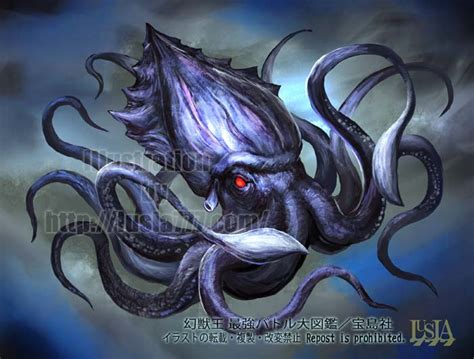 クラーケン【北欧の海の悪魔／世界のモンスターイラスト】 | 七海ルシアのモンスターイラスト格納庫