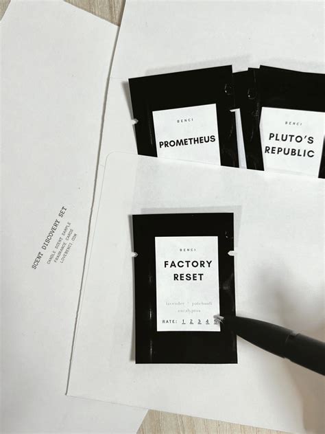 Scent Discovery Set Fragrance Cards Scented Soy Candle Scent Tester