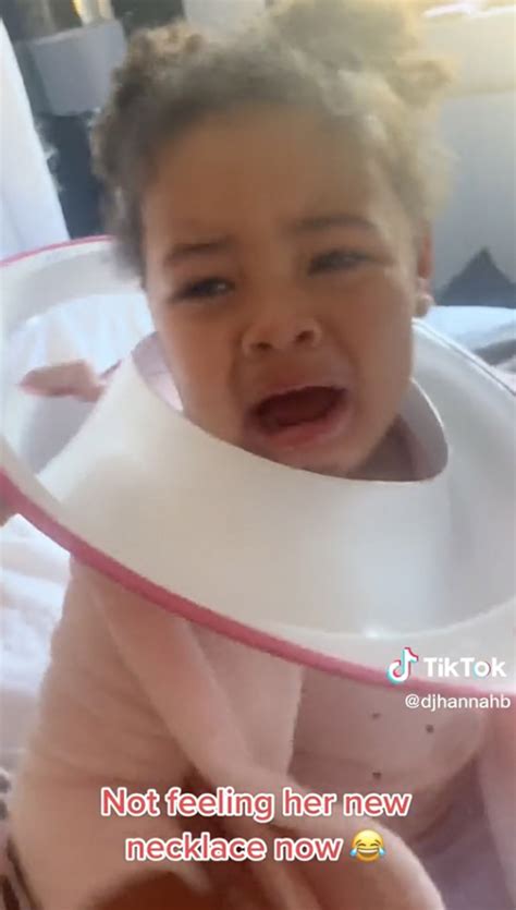 My daughter got a toilet seat stuck on her head