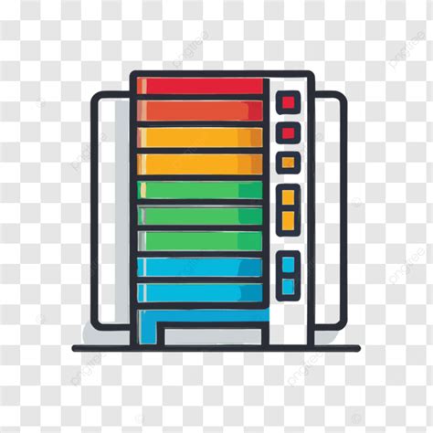 server icon   colored  rainbows vector  simplistic colorful