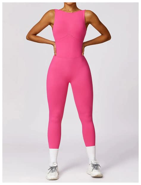 New Yoga Set Seamless Women's Jumpsuits One-Piece Gym Push up Workout