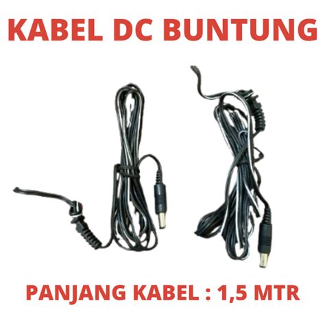 Jual Kabel Dc Buntung M Adaptor M Jack Jantan Jek Male Konektor