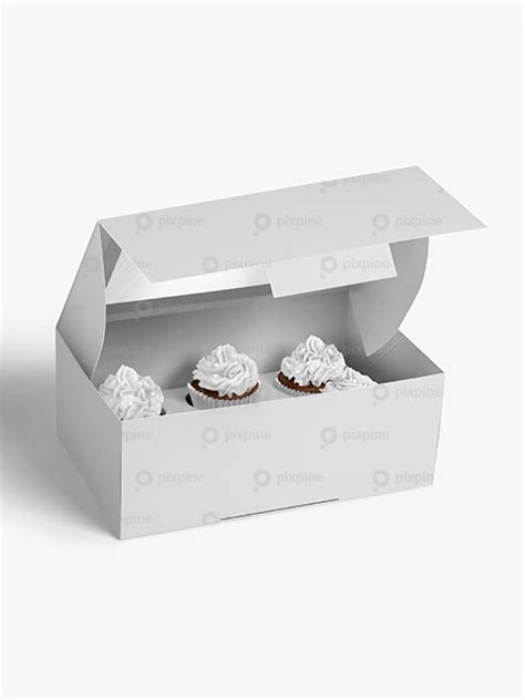 Free Cupcake Box Mockup Free Mockup PSD Pixpine