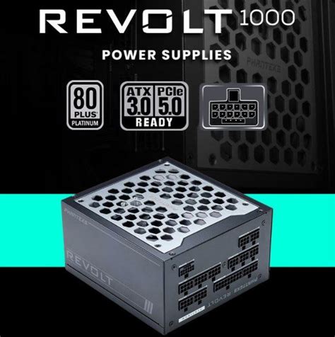 Блок питания компьютера Phanteks Revolt, 1000 Вт (PH-P1000PR_BK01C ...