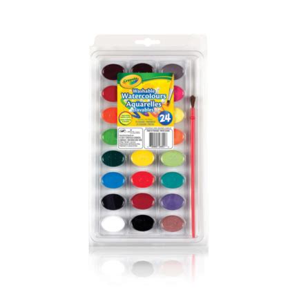 Crayola® Washable Watercolor Paints, 24 colors (53-2400) 159392